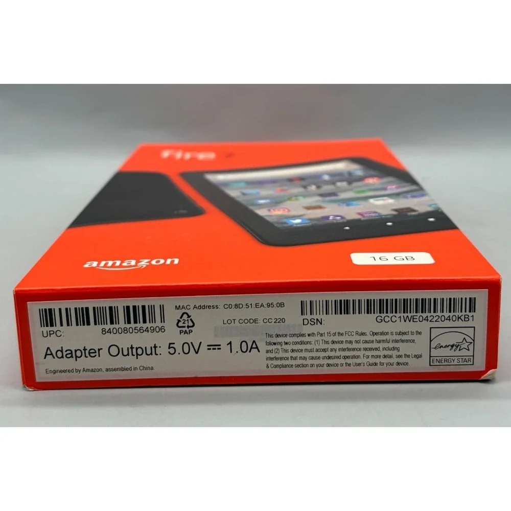 Amazon Fire 7 Tablet (12th Gen) 16GB WiFi - Black - Sealed